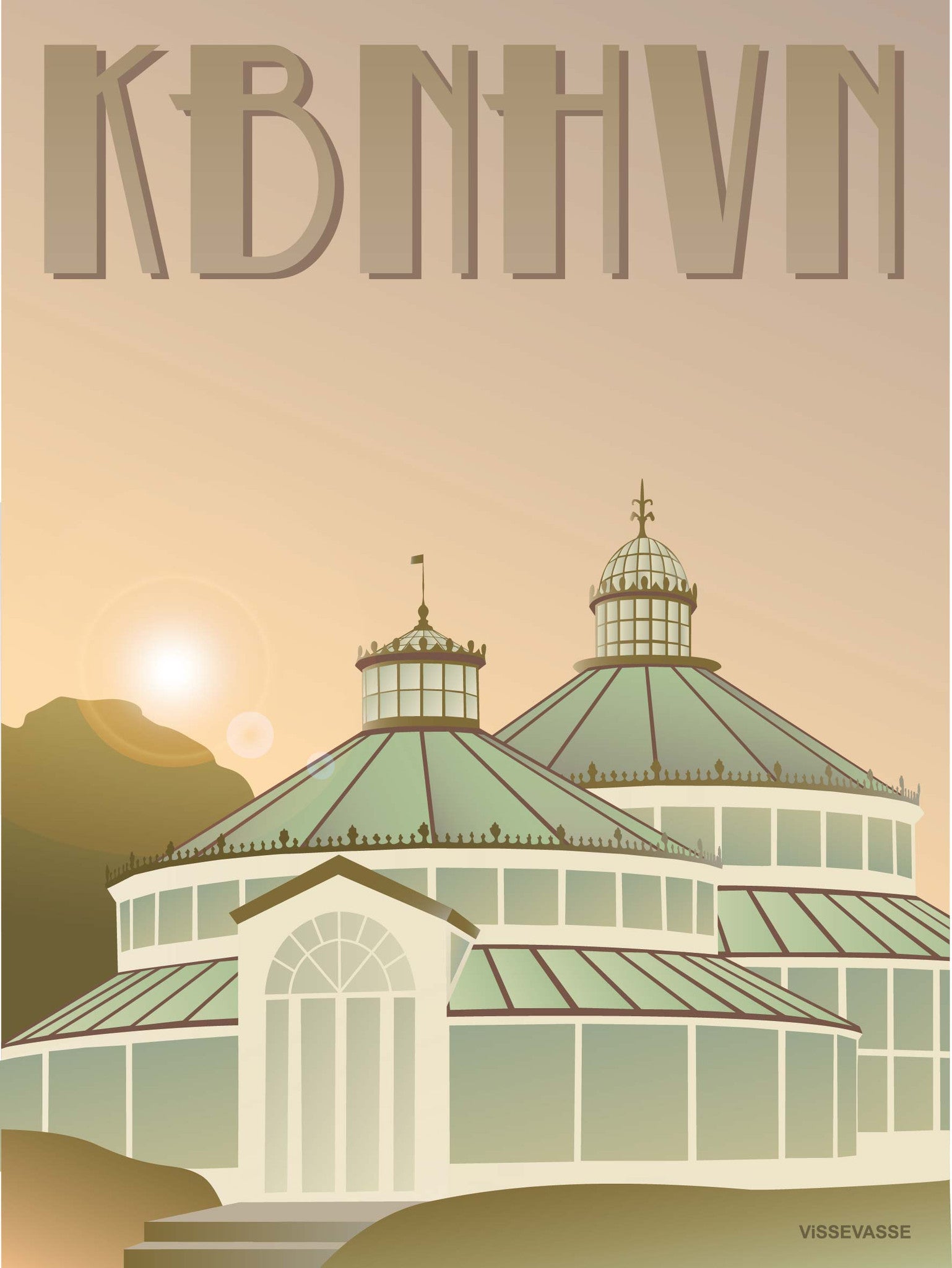 COPENHAGEN Botanical garden - poster