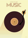 LISTEN TO THE MUSIC - plakat fra ViSSEVASSE