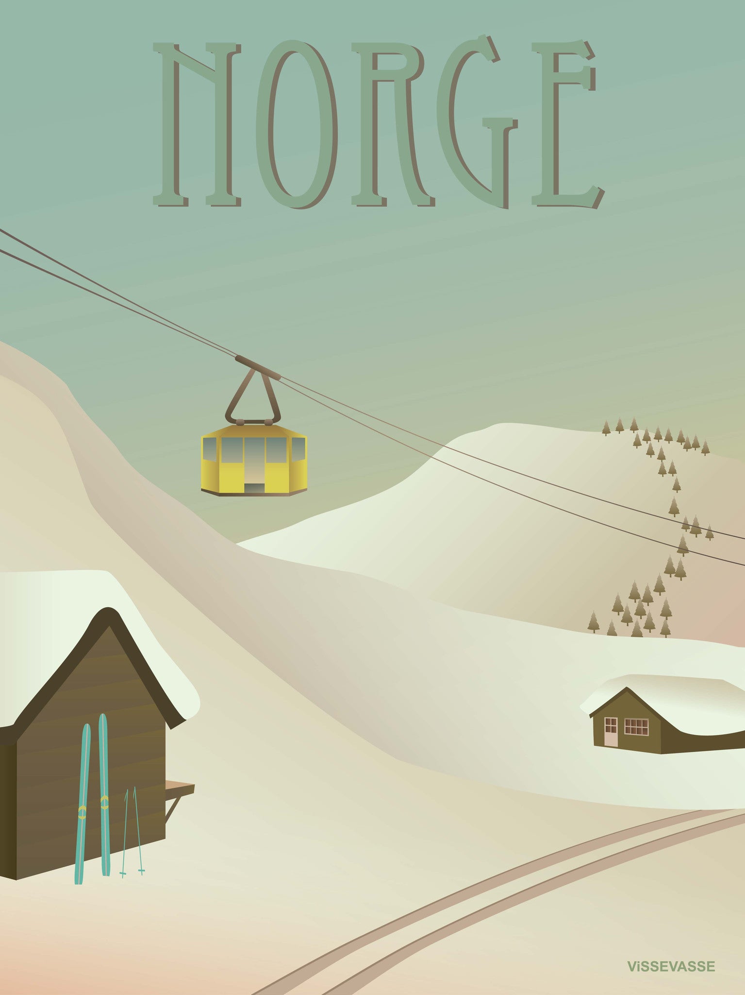 NORWAY Snow - poster