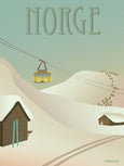 Norway poster with snow from ViSSEVASSE