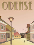 Odense poster from ViSSEVASSE with the duckling 