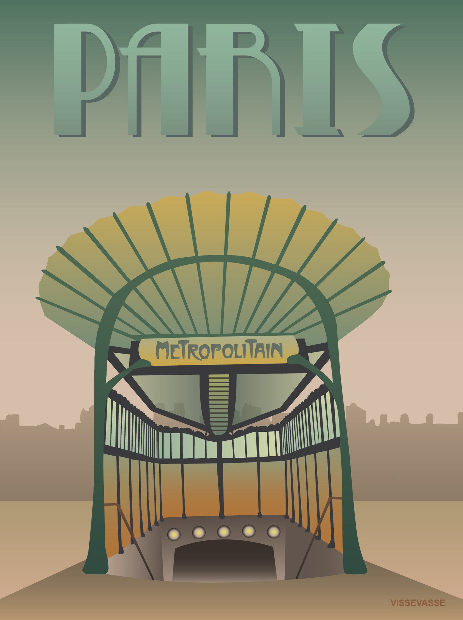 PARIS The Metro - poster