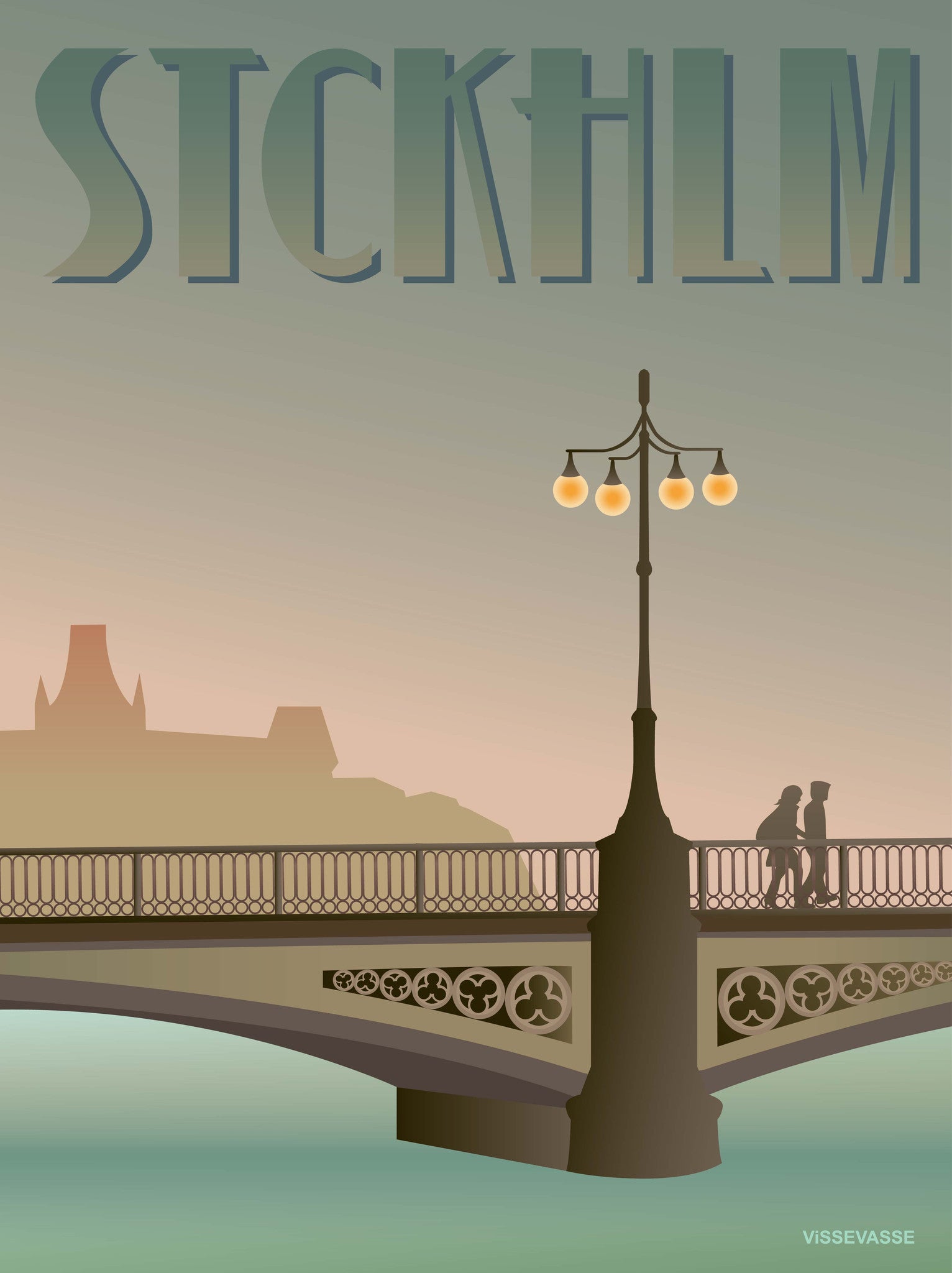 STOCKHOLM Vasa bridge - poster