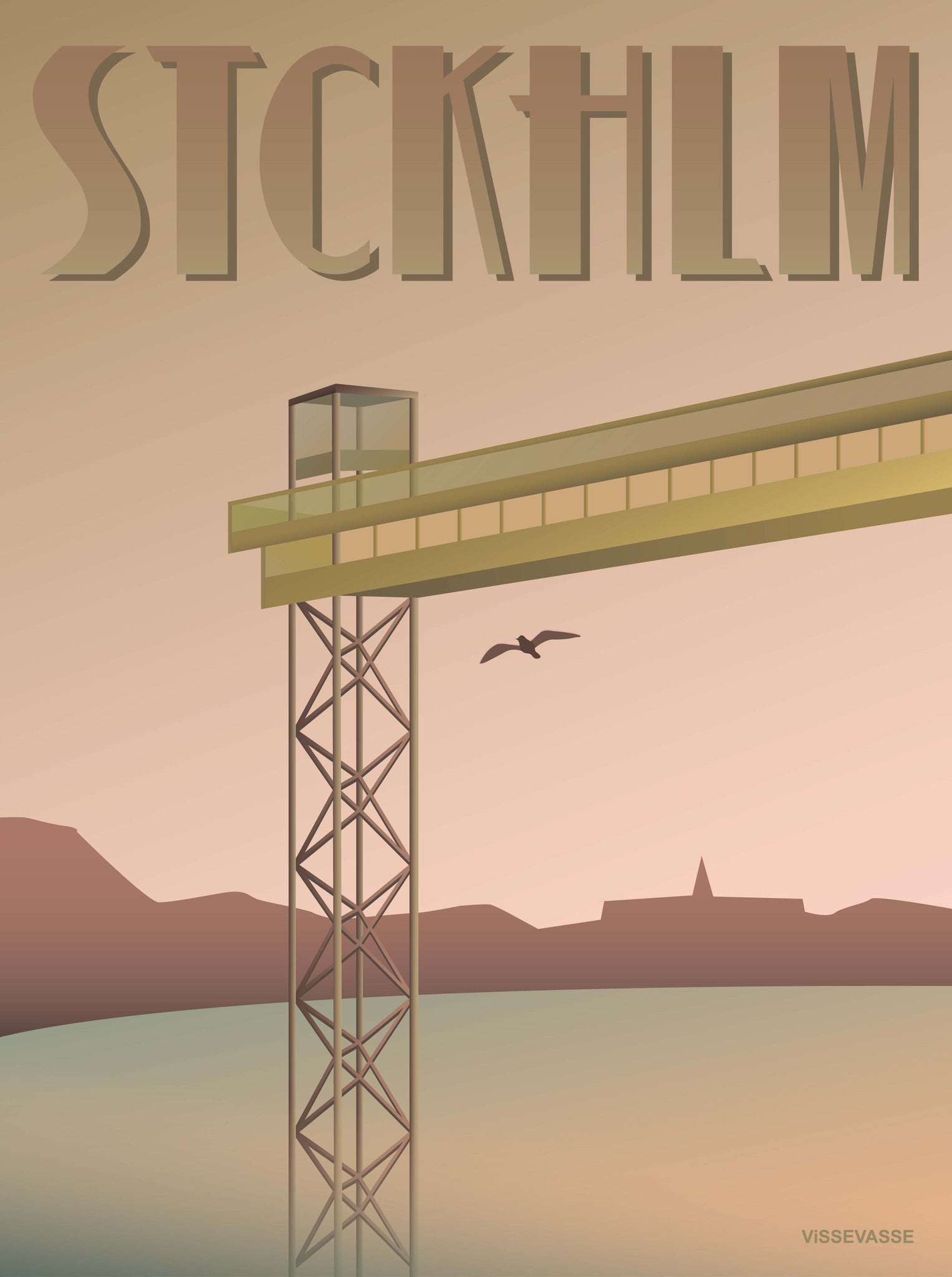 STOCKHOLM Katarina lift - poster