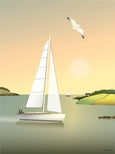 Plakat med sejlbåd fra ViSSEVASSE