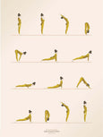 Sun salutation poster from Vissevasse