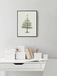 Poster with Christmas tree from ViSSEVASSE