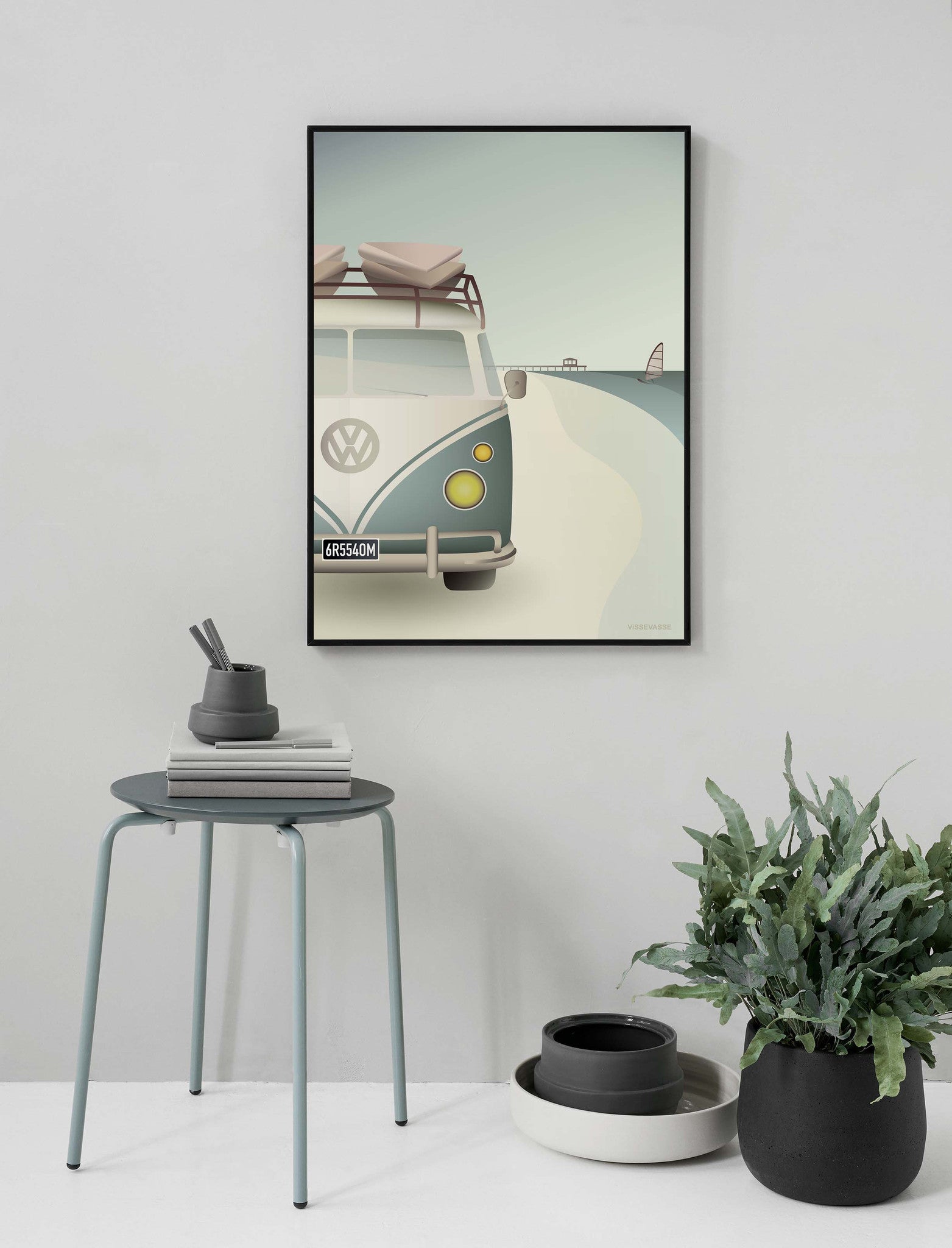 VW CAMPER - plakat - ViSSEVASSE