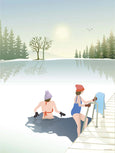 Winter bathing poster from ViSSEVASSE