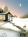 Sauna / Winther bathing poster from ViSSEVASSE
